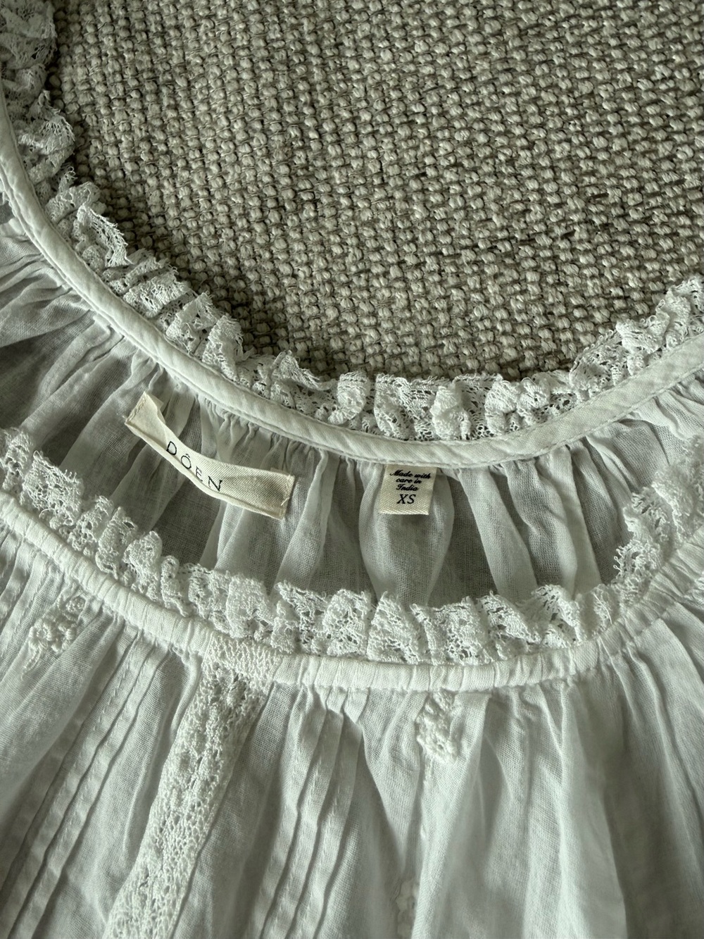 Doen Frederica Top in Salt White - Picture 13 of 13